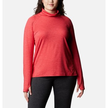 Columbia Ženske Majice S Kapuljačom - Bryce Canyon II Turtleneck Plus Size Svijetlo Roze | DBKT-7143